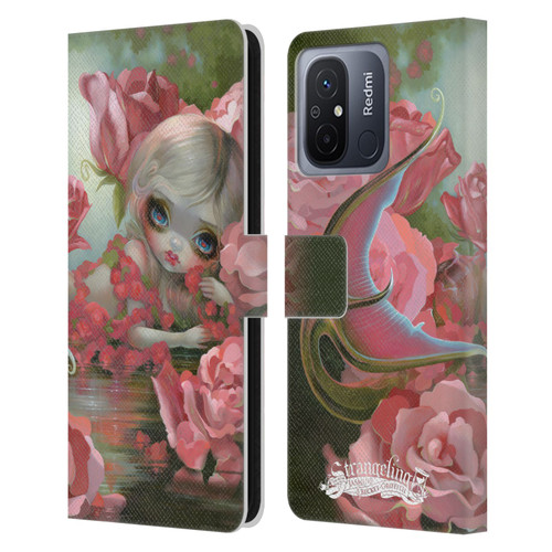 Strangeling Mermaid Roses Leather Book Wallet Case Cover For Xiaomi Redmi 12C