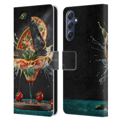 Spacescapes Cocktails Margarita Martini Blast Leather Book Wallet Case Cover For Samsung Galaxy M54 5G