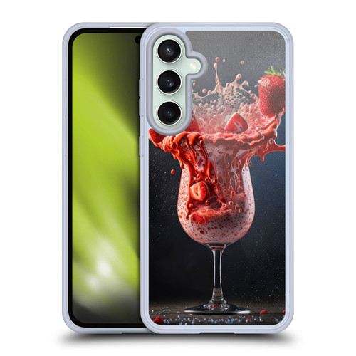 Spacescapes Cocktails Strawberry Infusion Daiquiri Soft Gel Case for Samsung Galaxy S23 FE 5G