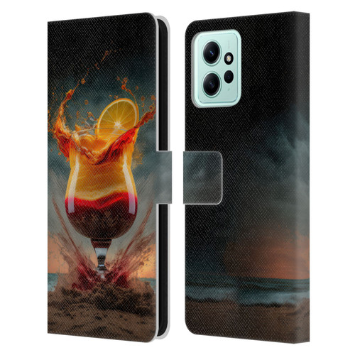 Spacescapes Cocktails Summer On The Beach Leather Book Wallet Case Cover For Xiaomi Redmi 12
