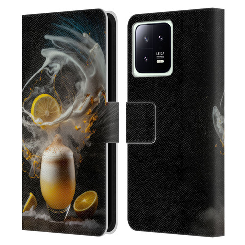Spacescapes Cocktails Explosive Elixir, Whisky Sour Leather Book Wallet Case Cover For Xiaomi 13 5G