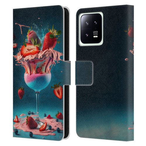 Spacescapes Cocktails Frozen Strawberry Daiquiri Leather Book Wallet Case Cover For Xiaomi 13 5G
