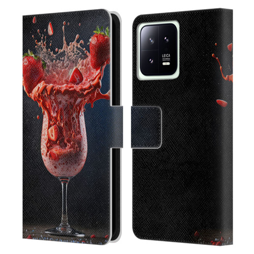 Spacescapes Cocktails Strawberry Infusion Daiquiri Leather Book Wallet Case Cover For Xiaomi 13 5G