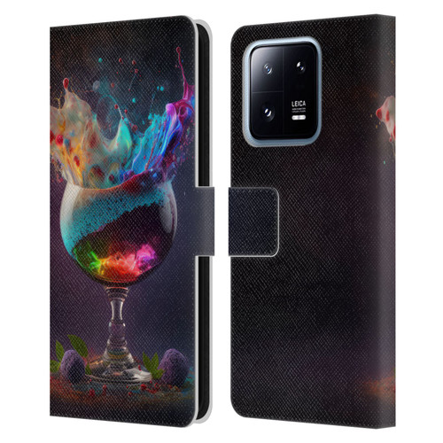 Spacescapes Cocktails Universal Magic Leather Book Wallet Case Cover For Xiaomi 13 Pro 5G