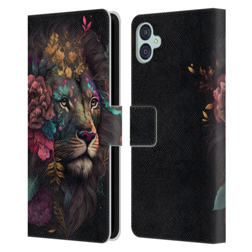 Spacescapes Floral Lions Ethereal Petals Leather Book Wallet Case Cover For Samsung Galaxy M04 5G / A04e