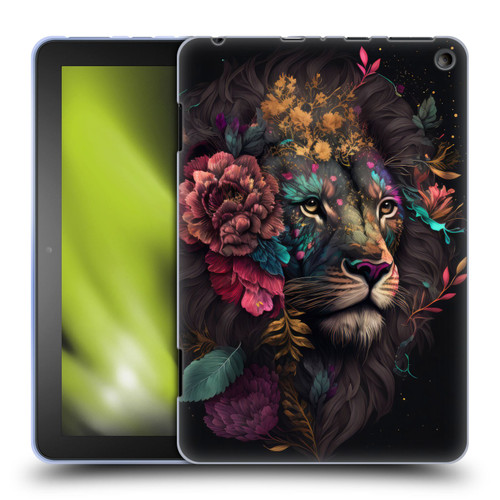 Spacescapes Floral Lions Ethereal Petals Soft Gel Case for Amazon Fire HD 8/Fire HD 8 Plus 2020