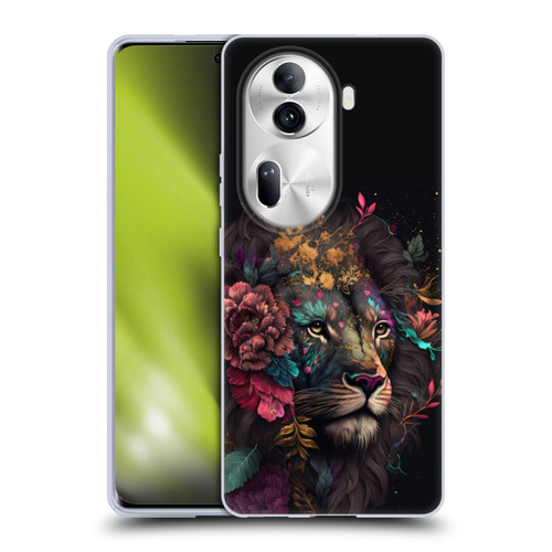 Spacescapes Floral Lions Ethereal Petals Soft Gel Case for OPPO Reno11 Pro