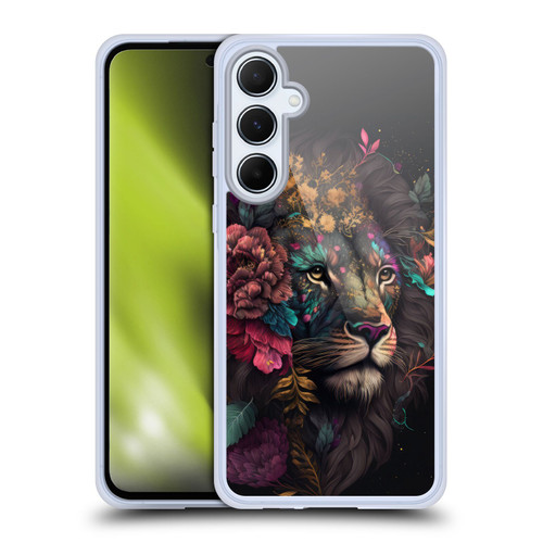 Spacescapes Floral Lions Ethereal Petals Soft Gel Case for Samsung Galaxy A55 5G