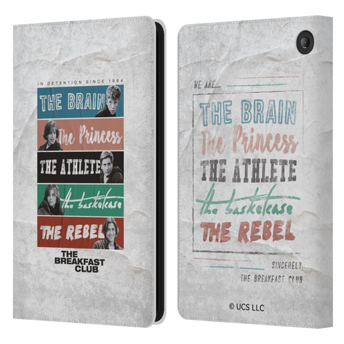 The Breakfast Club Graphics In Detention Since 1984 Leather Book Wallet Case Cover For Amazon Fire 7 2022