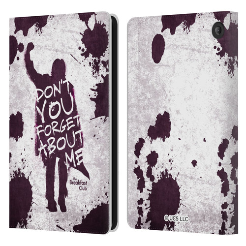 The Breakfast Club Graphics Don't You Forget About Me Leather Book Wallet Case Cover For Amazon Fire 7 2022