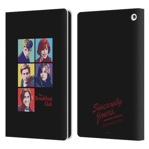 The Breakfast Club Graphics Pop Art Leather Book Wallet Case Cover For Amazon Fire HD 8/Fire HD 8 Plus 2020