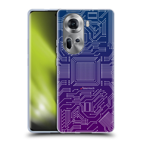 Ameritech Graphics Circuit Board Soft Gel Case for OPPO Reno11