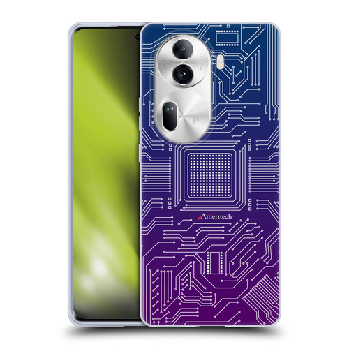 Ameritech Graphics Circuit Board Soft Gel Case for OPPO Reno11 Pro