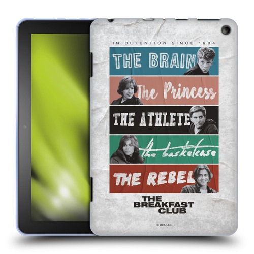 The Breakfast Club Graphics In Detention Since 1984 Soft Gel Case for Amazon Fire HD 8/Fire HD 8 Plus 2020