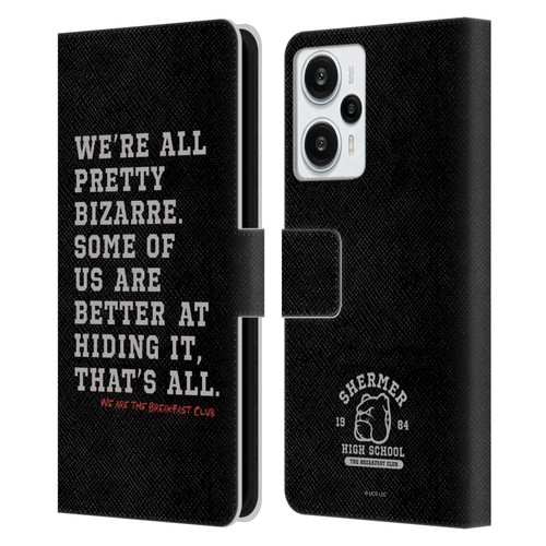 The Breakfast Club Graphics Typography Leather Book Wallet Case Cover For Xiaomi Redmi Note 12T