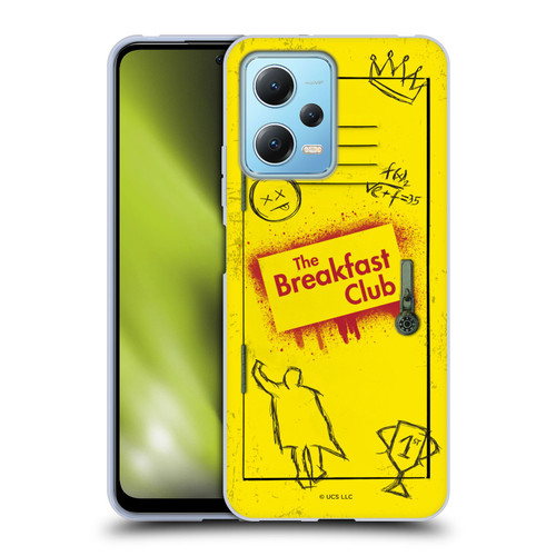 The Breakfast Club Graphics Yellow Locker Soft Gel Case for Xiaomi Redmi Note 12 5G