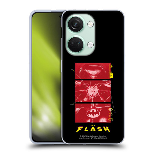 The Flash 2023 Graphics Suit Logos Soft Gel Case for OnePlus Nord 3 5G