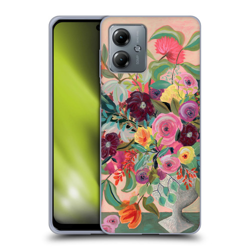 Suzanne Allard Floral Art Floral Centerpiece Soft Gel Case for Motorola Moto G14