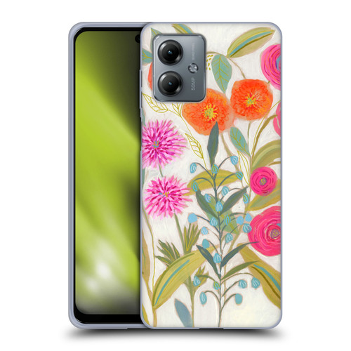 Suzanne Allard Floral Art Joyful Garden Plants Soft Gel Case for Motorola Moto G14