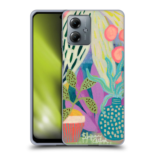 Suzanne Allard Floral Art Palm Heaven Soft Gel Case for Motorola Moto G14