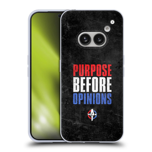 WWE Austin Theory Purpose Before Opinions Soft Gel Case for Nothing Phone (2a)