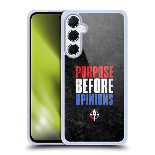 WWE Austin Theory Purpose Before Opinions Soft Gel Case for Samsung Galaxy A55 5G