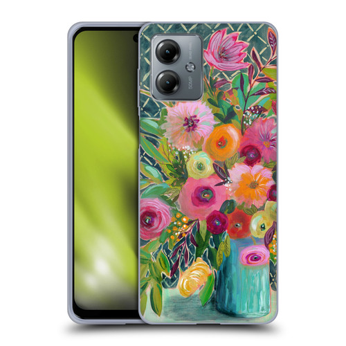 Suzanne Allard Floral Graphics Hope Springs Soft Gel Case for Motorola Moto G14