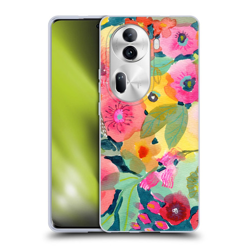 Suzanne Allard Floral Graphics Delightful Soft Gel Case for OPPO Reno11 Pro