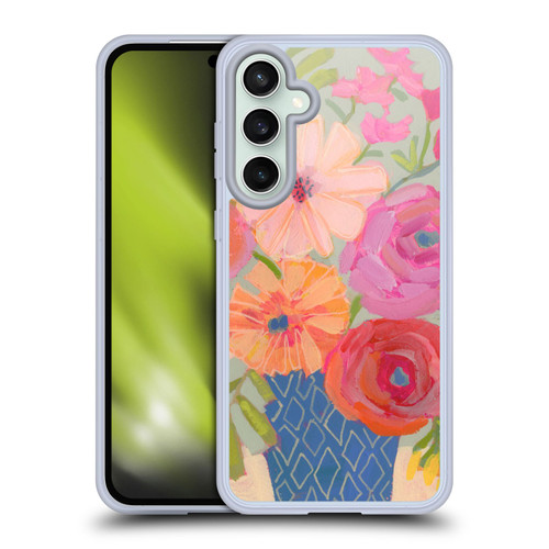 Suzanne Allard Floral Graphics Blue Diamond Soft Gel Case for Samsung Galaxy S23 FE 5G