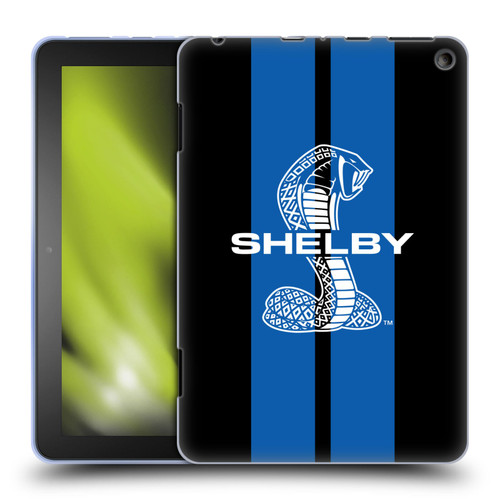 Shelby Car Graphics Blue Soft Gel Case for Amazon Fire HD 8/Fire HD 8 Plus 2020
