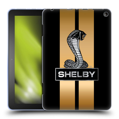 Shelby Car Graphics Gold Soft Gel Case for Amazon Fire HD 8/Fire HD 8 Plus 2020