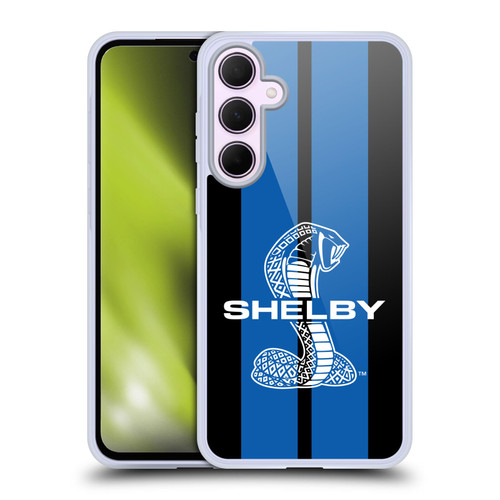 Shelby Car Graphics Blue Soft Gel Case for Samsung Galaxy A35 5G