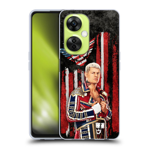 WWE Cody Rhodes American Nightmare Flag Soft Gel Case for OnePlus Nord CE 3 Lite 5G