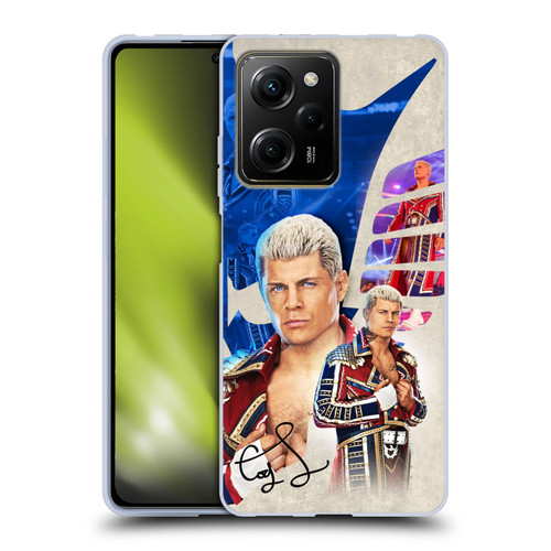WWE Cody Rhodes Superstar Graphics Soft Gel Case for Xiaomi Redmi Note 12 Pro 5G