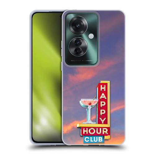 Larry Grossman Retro Collection Happy Hour Club Soft Gel Case for OPPO Reno11 F 5G / F25 Pro 5G