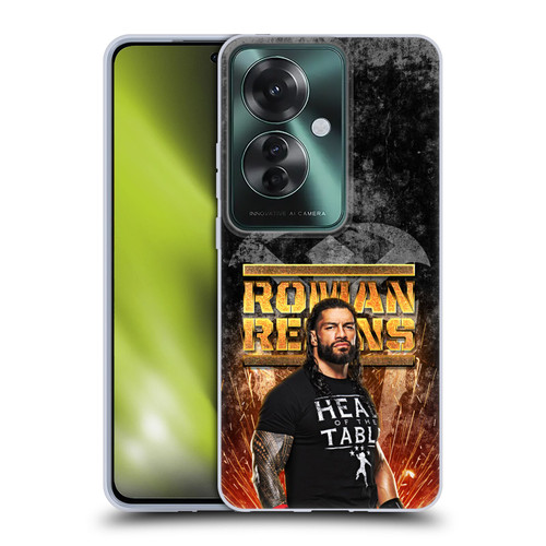 WWE Roman Reigns Grunge Soft Gel Case for OPPO Reno11 F 5G / F25 Pro 5G