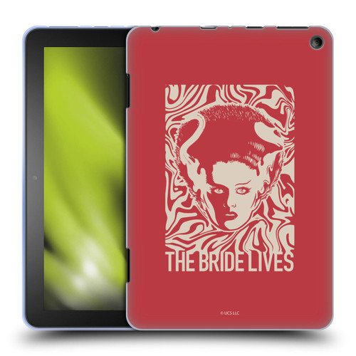 Universal Monsters The Bride Of Frankenstein The Bride Lives Soft Gel Case for Amazon Fire HD 8/Fire HD 8 Plus 2020