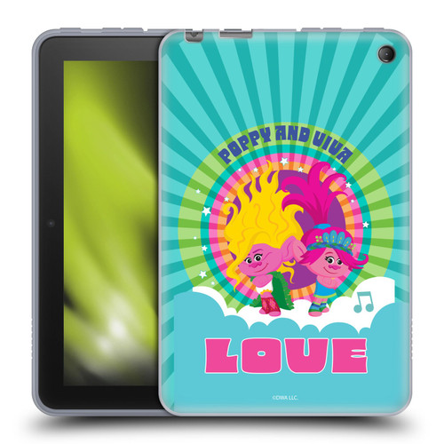 Trolls 3: Band Together Art Love Soft Gel Case for Amazon Fire 7 2022