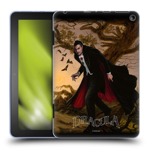 Universal Monsters Dracula Portrait Soft Gel Case for Amazon Fire HD 8/Fire HD 8 Plus 2020