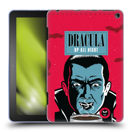 Universal Monsters Dracula Up All Night Soft Gel Case for Amazon Fire HD 8/Fire HD 8 Plus 2020