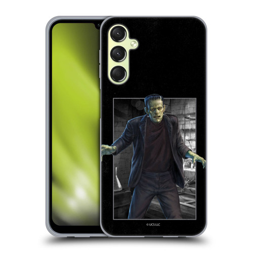 Universal Monsters Frankenstein Frame Soft Gel Case for Samsung Galaxy A24 4G / M34 5G