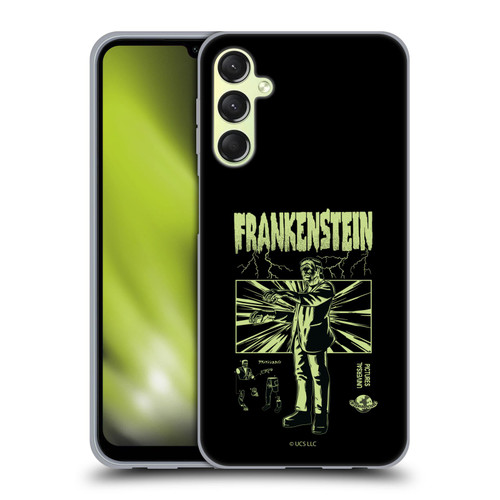 Universal Monsters Frankenstein Lightning Soft Gel Case for Samsung Galaxy A24 4G / M34 5G