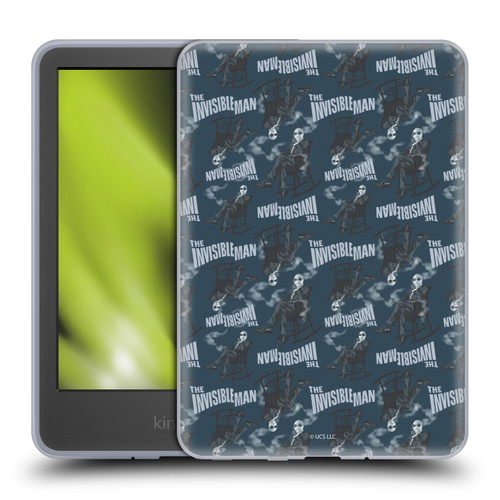 Universal Monsters The Invisible Man Pattern Blue Soft Gel Case for Amazon Kindle 11th Gen 6in 2022