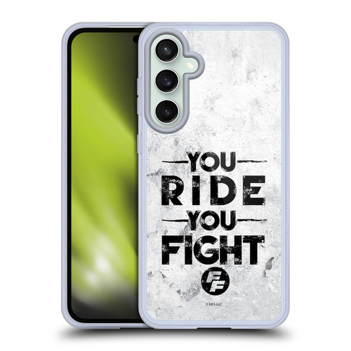 Fast & Furious Franchise Graphics You Ride You Fight Soft Gel Case for Samsung Galaxy S23 FE 5G