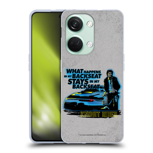 Knight Rider Core Graphics Michael Back Seat Soft Gel Case for OnePlus Nord 3 5G