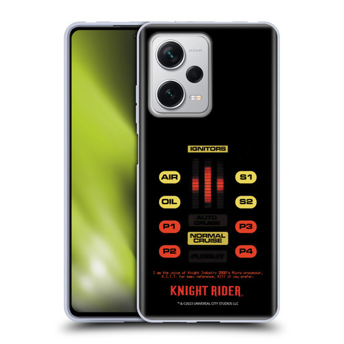 Knight Rider Core Graphics Kitt Control Panel Soft Gel Case for Xiaomi Redmi Note 12 Pro+ 5G