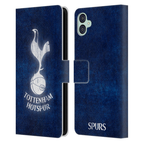 Tottenham Hotspur F.C. Badge Distressed Leather Book Wallet Case Cover For Samsung Galaxy M04 5G / A04e