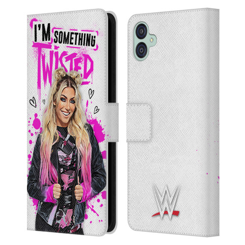 WWE Alexa Bliss Something Twisted Leather Book Wallet Case Cover For Samsung Galaxy M04 5G / A04e