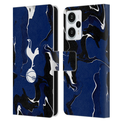 Tottenham Hotspur F.C. Badge Marble Leather Book Wallet Case Cover For Xiaomi Redmi Note 12T