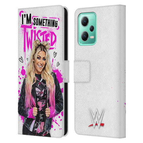 WWE Alexa Bliss Something Twisted Leather Book Wallet Case Cover For Xiaomi Redmi Note 12 5G